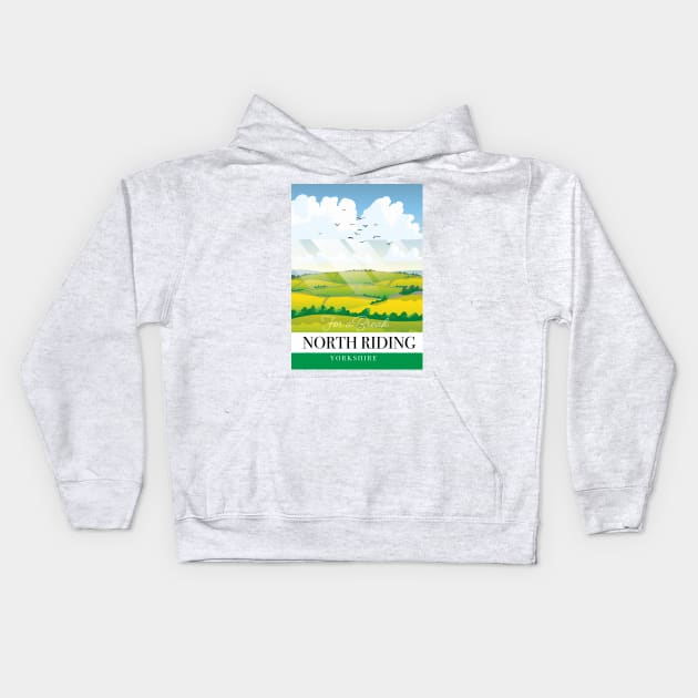 North Riding Yorkshire "for a break" Kids Hoodie by nickemporium1